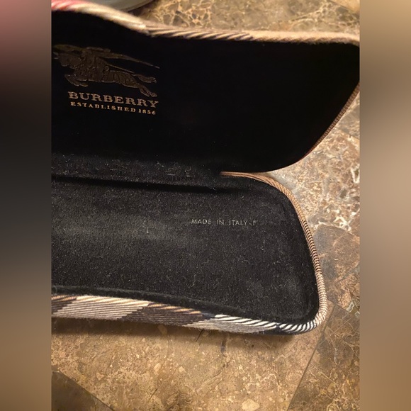 🇮🇹Burberry~Black/Plaid Signature Clear Eyeglasses with Fabric Clamshell Case - Picture 10 of 16